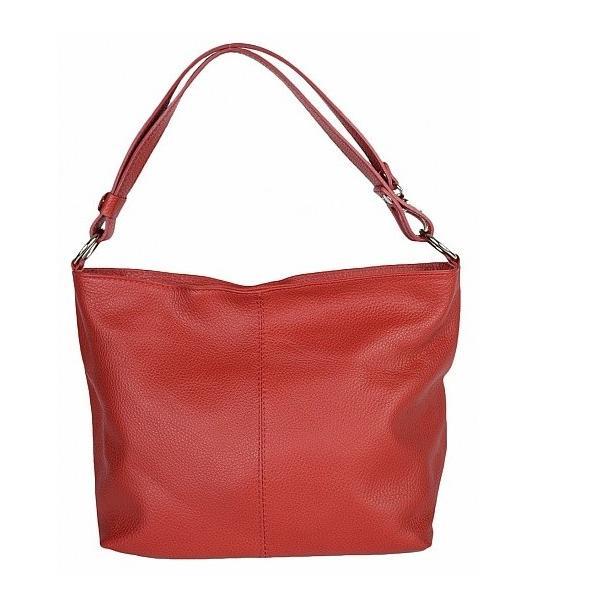 Geanta dama lorella gt1145, piele naturala, rosu