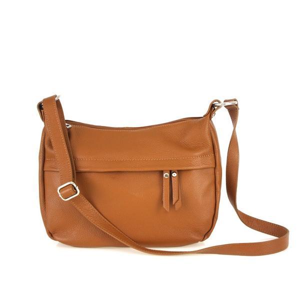 Geanta dama donata gt1026, piele naturala, cognac