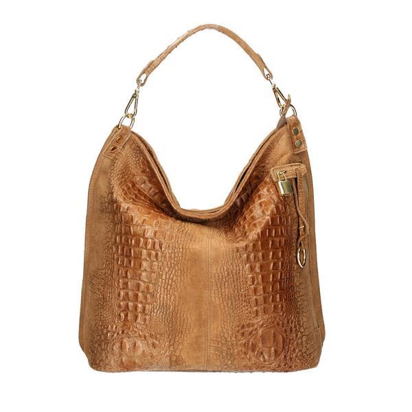 Geanta dama luisa gt939, piele intoarsa, maro