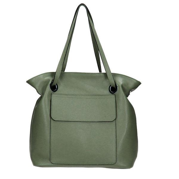Geanta dama olivia gt624, piele naturala, verde