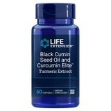 Supliment Alimentar Black Cumin Seed Oil with Curcumin Elite Turmeric Extract Life Extension, 60capsule