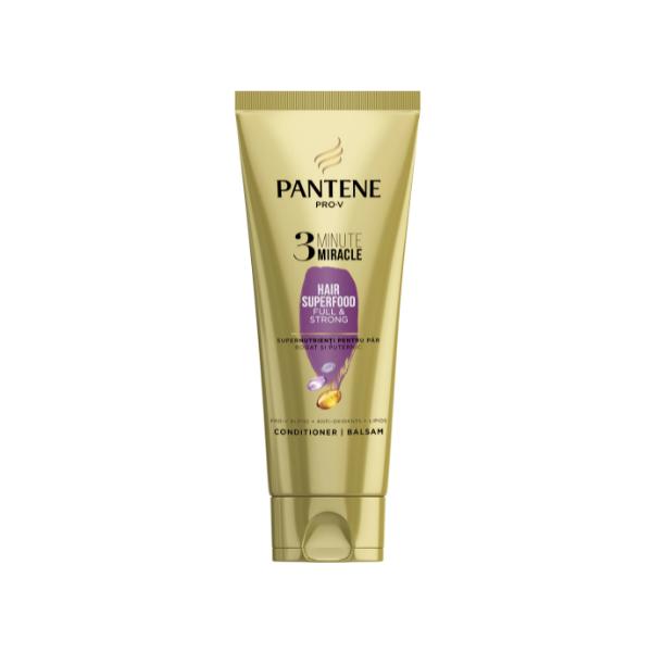 Balsam 3 Minute pentru Par Uscat si Deteriorat - Pantene Pro-V 3 Minutes Miracles Hair Superfood Conditioner, 360 ml