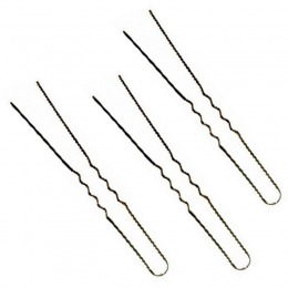 Ace par ondulate maro - prima ball pointed hair pins waved 55 mm