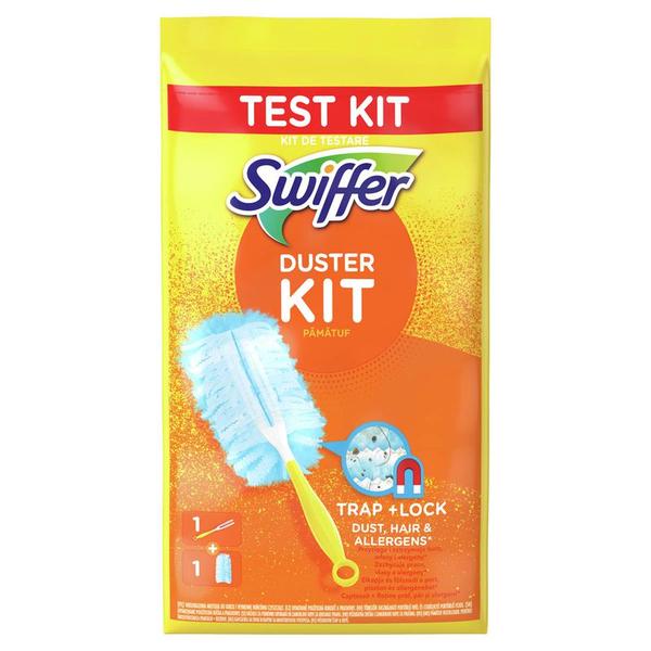 Kit de Testare pentru Curatarea Prafului 1 Maner + 1 Rezerva - Swiffer Duster Kit Trap & Lock 1+1, 1 set