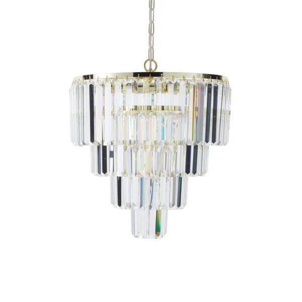 Candelabru gracja, sticla, 5 lumini, 39×42 cm
