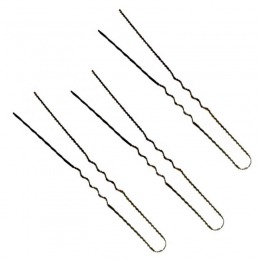 Ace Par Ondulate Negre - Prima Ball Pointed Hair Pins Waved 55 mm