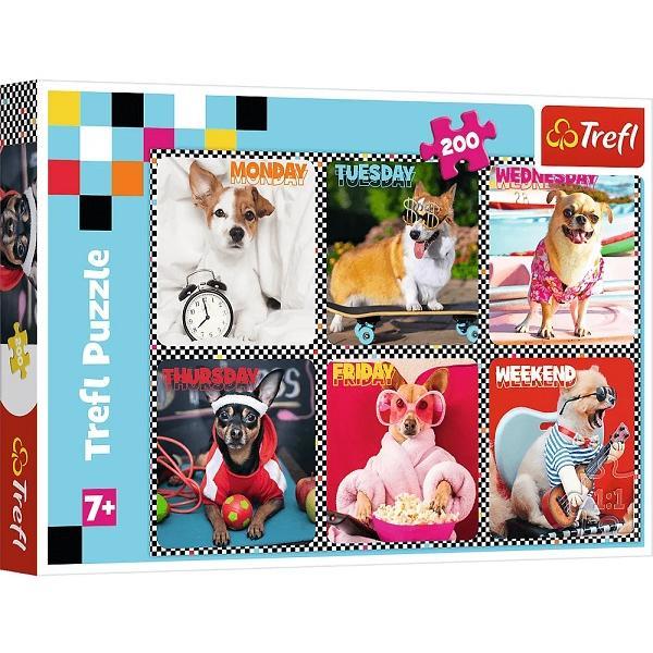 Puzzle 200 trefl cateii fericiti