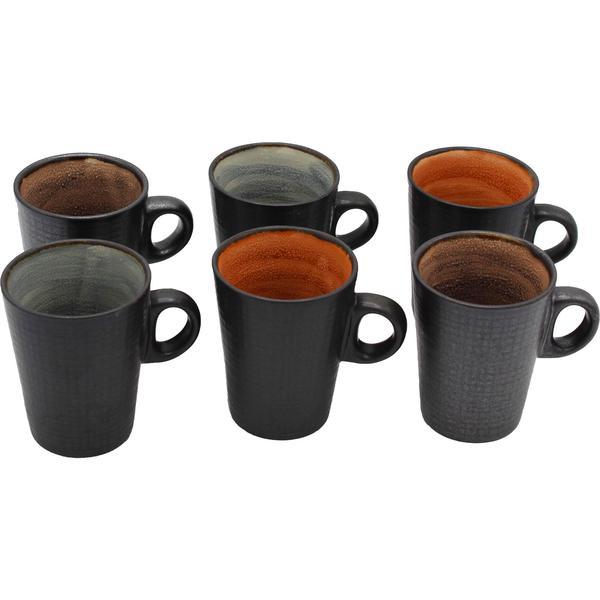 Set 6 cesti espresso, ceramica, gri, 90 ml