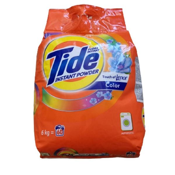 Detergent Automat Pudra 2 in1 cu Lenor – Tide Instant Powder Touch of Lenor, 6 kg