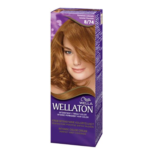 Vopsea Permanenta - Wella Wellaton Intense Color Cream, nuanta 8/74 Ciocolata cu Caramel