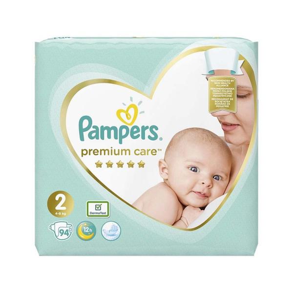 Scutece pentru Nou-nascuti – Pempers Premium Care New Baby, marimea 2 (4-8 kg), 94 buc