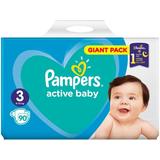 Scutece pentru Bebelusi - Pampers Active Baby, marimea 3 (6-10 kg), 90 buc