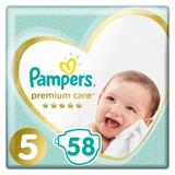 Scutece pentru Bebelusi - Pampers Premium Care, marimea 5 (11-16 kg), 58 buc