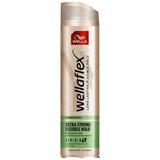 Fixativ cu Fixare Ultra Puternica - Wella Wellaflex Hairspray Ultra Strong Flexible Hold, 250 ml