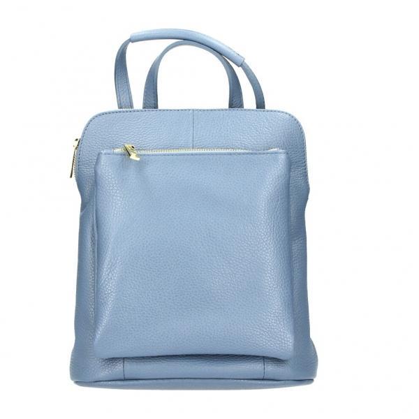 Rucsac dama zamila gt1557, piele naturala, albastru