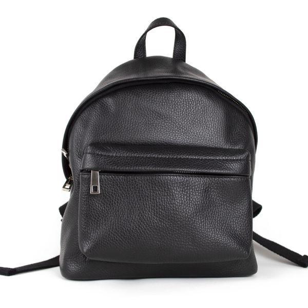 Rucsac dama zina gt721, piele naturala, negru