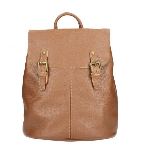 Rucsac dama salita gt618, piele naturala, maro
