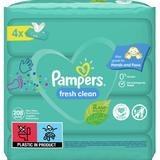 Servetele Umede pentru Bebelusi - Pampers Fresh Clean, 4x 52 buc