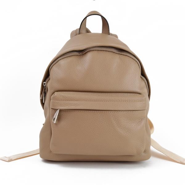 Rucsac dama zina gt1203, piele naturala, taupe