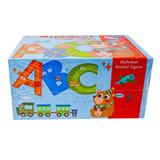 Puzzle din lemn, Alfabet, 7Toys