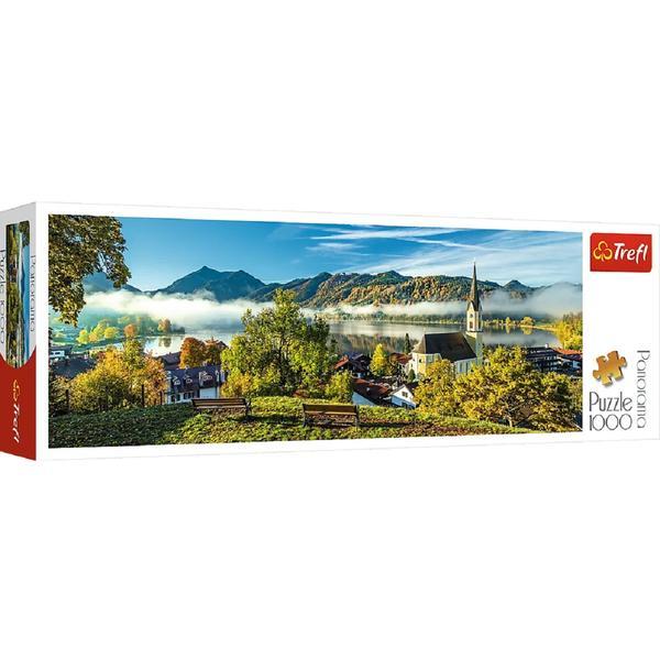 Puzzle 1000 panorama. lacul din schliersee