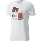 Tricou barbati Puma Graphic 84856802, M, Alb