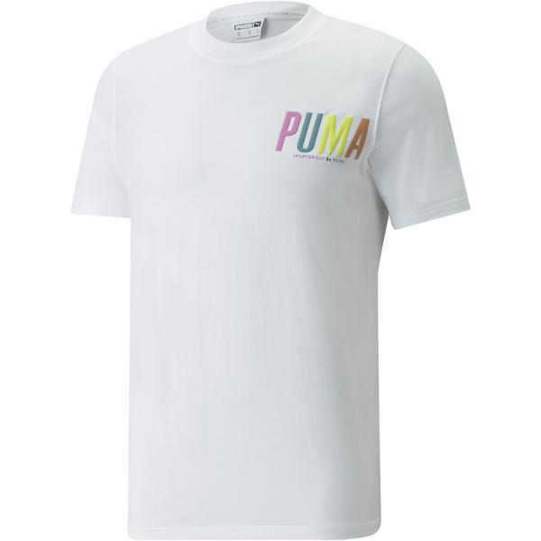 Tricou barbati puma swxp graphic 53362302, l, alb