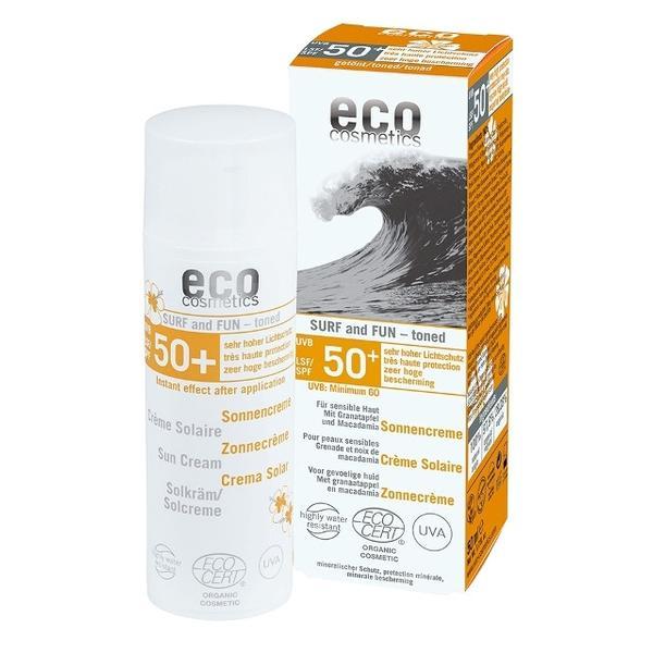 Crema bio cu protectie solara fps 50+ extra-rezistenta la apa, surf   fun - eco cosmetics, 50ml