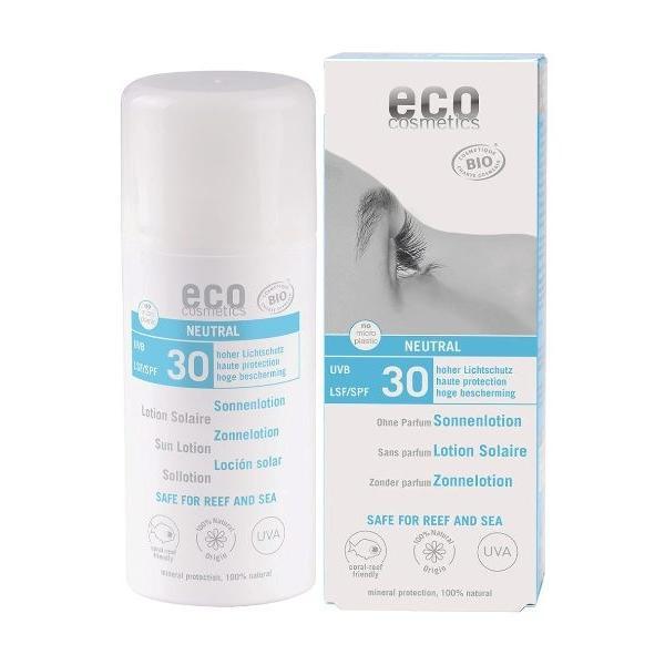 Lotiune fluida de protectie solara fps30 fara parfum, eco cosmetics, 100 ml