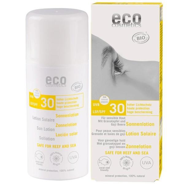 Lotiune fluida de protectie solara fps 30 cu goji si rodie, eco cosmetics, 100 ml