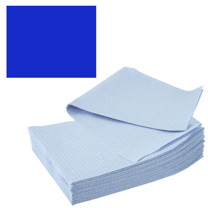 Bavete-Campuri Cosmetice Albastre - Prima PE and Paper Medical Towel Tissue 33 x 45 cm