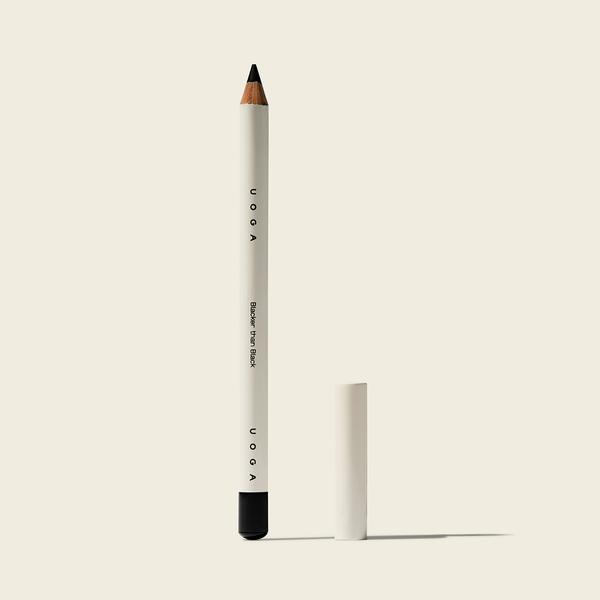 Creion bio, vegan pentru ochi, negru dramatic, Blacker than black, Uoga Uoga, 5g