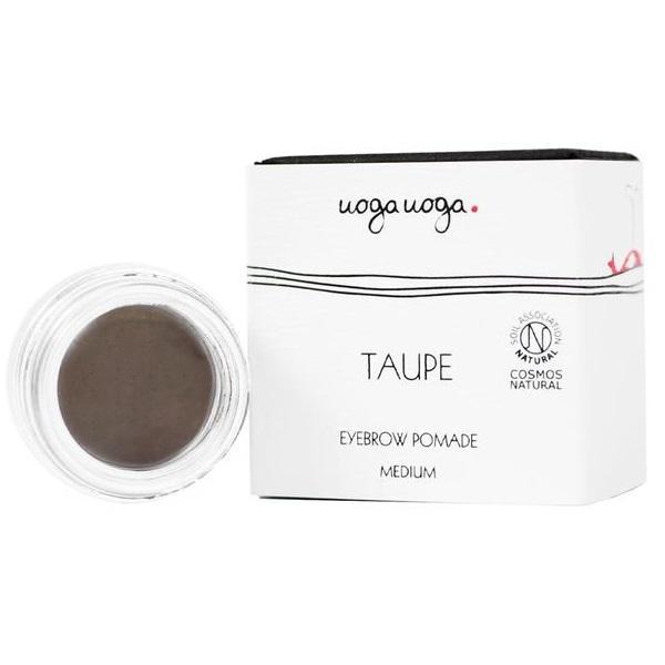 Pomada naturala, vegana pentru sprancene – culoare medie, Taupe, Uoga Uoga, 2.5ml 2.5ml imagine noua