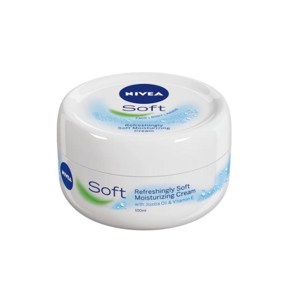 Crema Hidratanta de Corp – Nivea Soft Moisturizing Cream, 100 ml 100 poza noua reduceri 2022