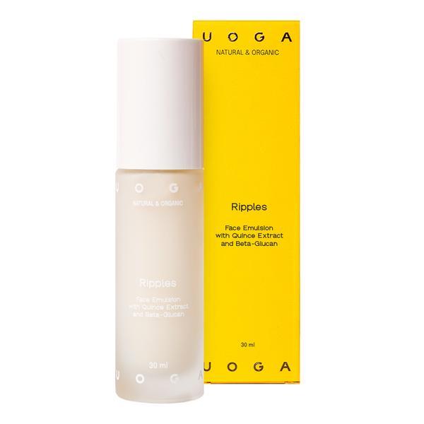Emulsie hidratanta bio, vegana pentru piele normala si uscata cu acid hialuronic si extract de gutui, Ripples, Uoga Uoga, 30ml esteto.ro imagine noua