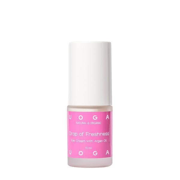 Crema naturala, vegana, hidratanta cu extract de castraveti si ulei de argan pentru pielea din jurul ochilor, Drop of freshness, Uoga Uoga, 15ml esteto.ro imagine noua
