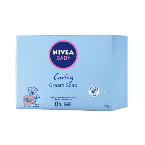 Sapun Solid Cremos pentru Bebelusi – Nivea Baby Caring Cream Soap, 100 g