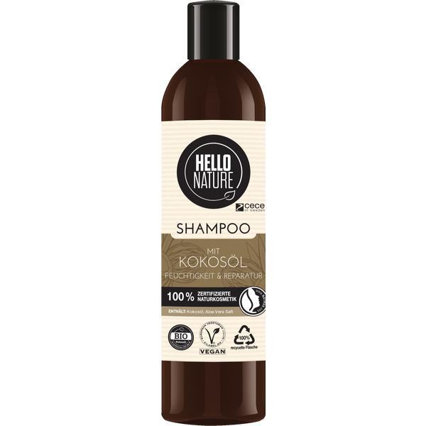 Sampon bio cu ulei de nuca de cocos, moisture   repair, hello nature, 300 ml