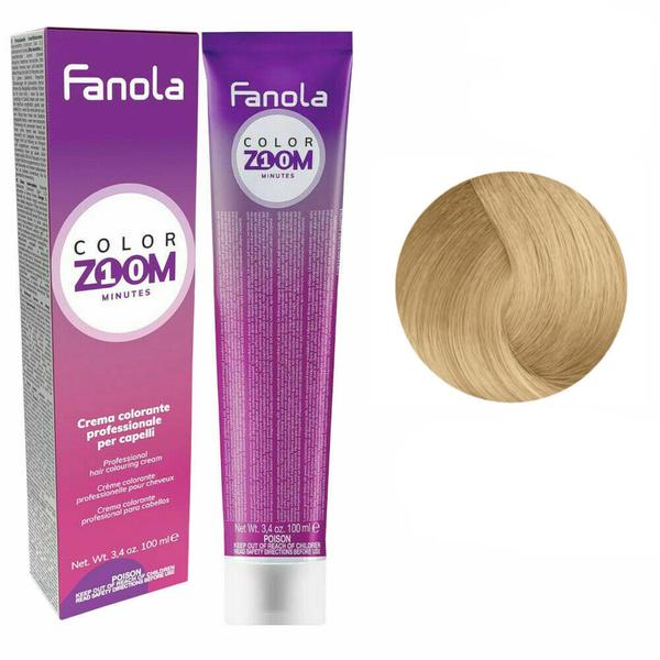 Vopsea Crema Permanenta – Fanola Color Zoom 10 Minutes, nuanta 10.0 Platinum Blonde, 100 ml 10/0 imagine 2022