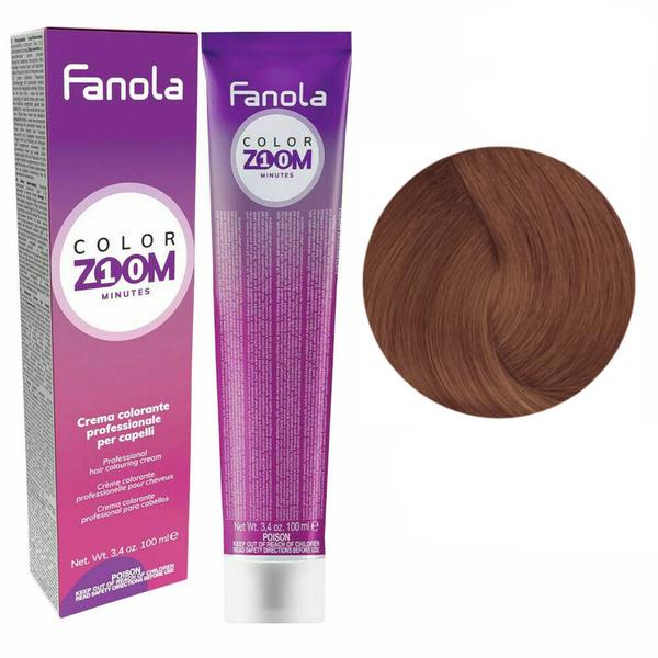Vopsea Crema Permanenta – Fanola Color Zoom 10 Minutes, nuanta 7.4 Copper Blonde, 100 ml esteto.ro