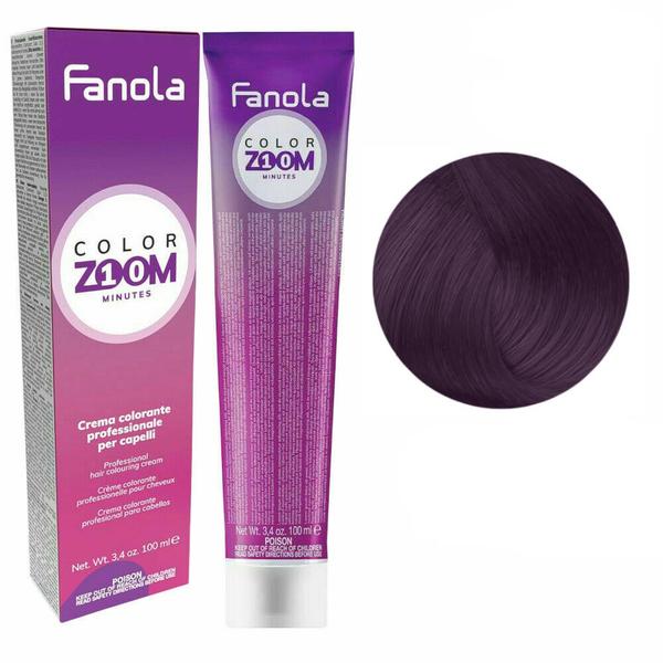 Vopsea Crema Permanenta – Fanola Color Zoom 10 Minutes, nuanta 5.2 Light Chestnut Violet, 100 ml esteto.ro