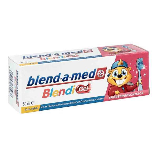 Pasta de dinti blend-a-med blendi gel aroma de capsuni, 50 ml, 0-6 ani
