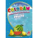 Coloram Desene Mari Pentru Cei Mici: Fructe