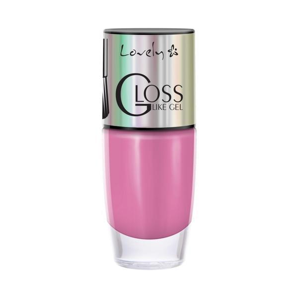 Lac de unghii Lovely Gloss Like Gel 156, Roz, 8ml