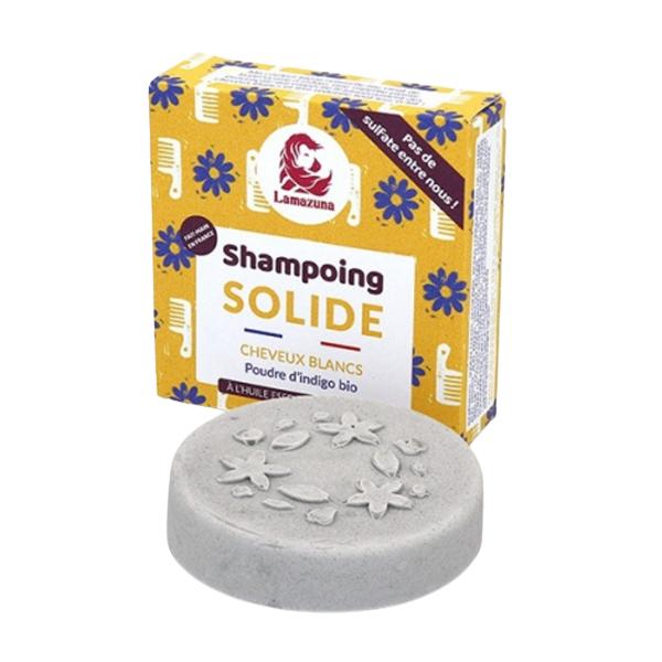 Sampon Solid pentru Par Alb sau Blond cu Pudra Organica de Indigo – Lamazuna Shamponing Solide Cheveux Blancs, 70 g esteto.ro