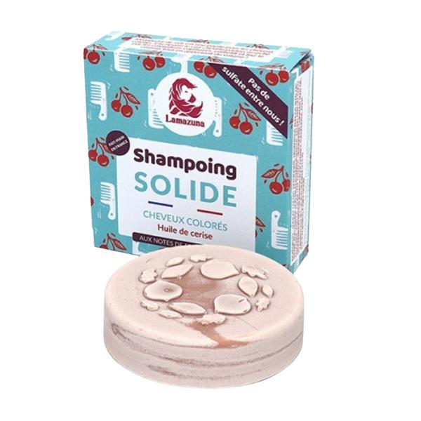 Sampon Solid pentru Par Vopsit cu Ulei de Cirese – Lamazuna Shamponing Solide Cheveux Colores, 70 g Cheveux imagine noua
