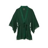 Halat dama Victoria's Secret, Modal Lace-Trim Robe, Verde, M/L Intl