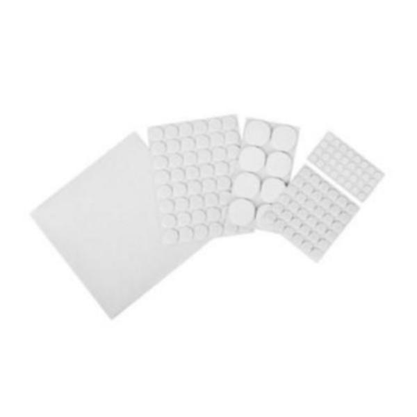 Set de capace autoadezive din pasla si spuma eva alb g glixicom®, 125buc