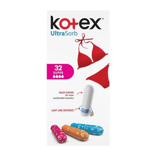 Tampoane Super ultrasorb Kotex 32 buc