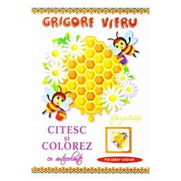 Citesc si colorez cu autocolante: Fagurasi - Grigore Vieru, editura Poligraf-design